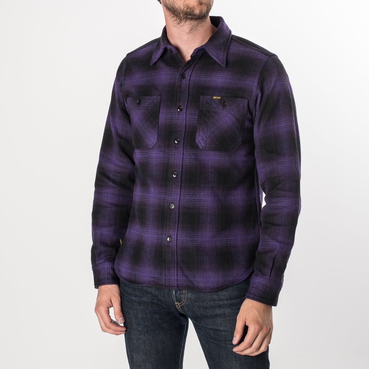 ombre flannel shirt