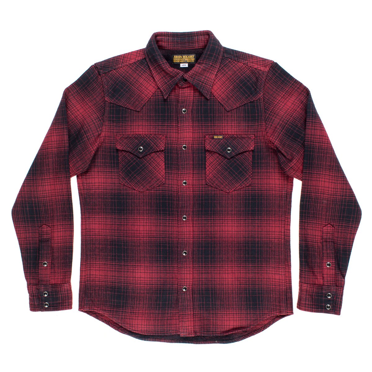 ombre flannel shirt