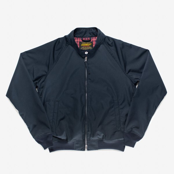 Waterproof Harrington-Style Windbreaker Jacket – Navy Colour Navy Blue ...