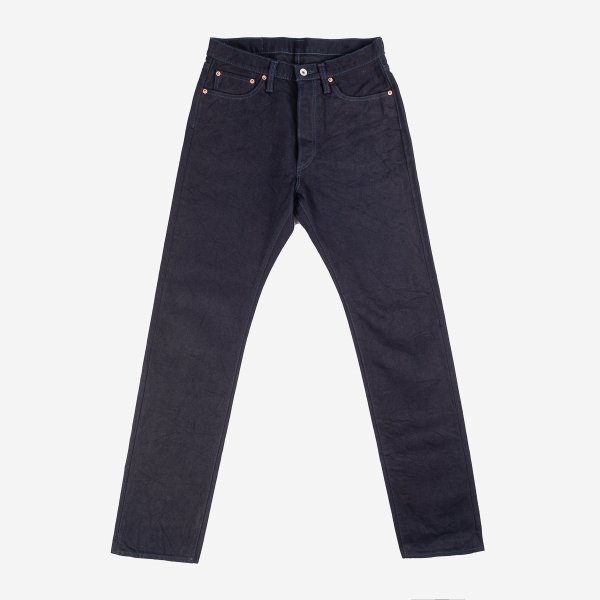 14oz Selvedge Medium/High Rise Tapered Cut Jeans - Indigo/Black