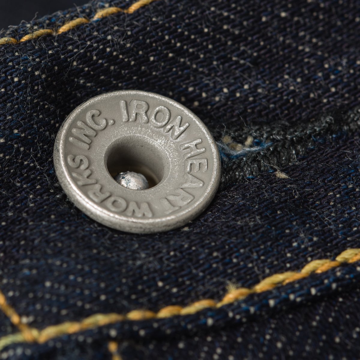 Iron Heart 17oz Selvedge Denim Straight Cut Jeans - Natural Indigo
