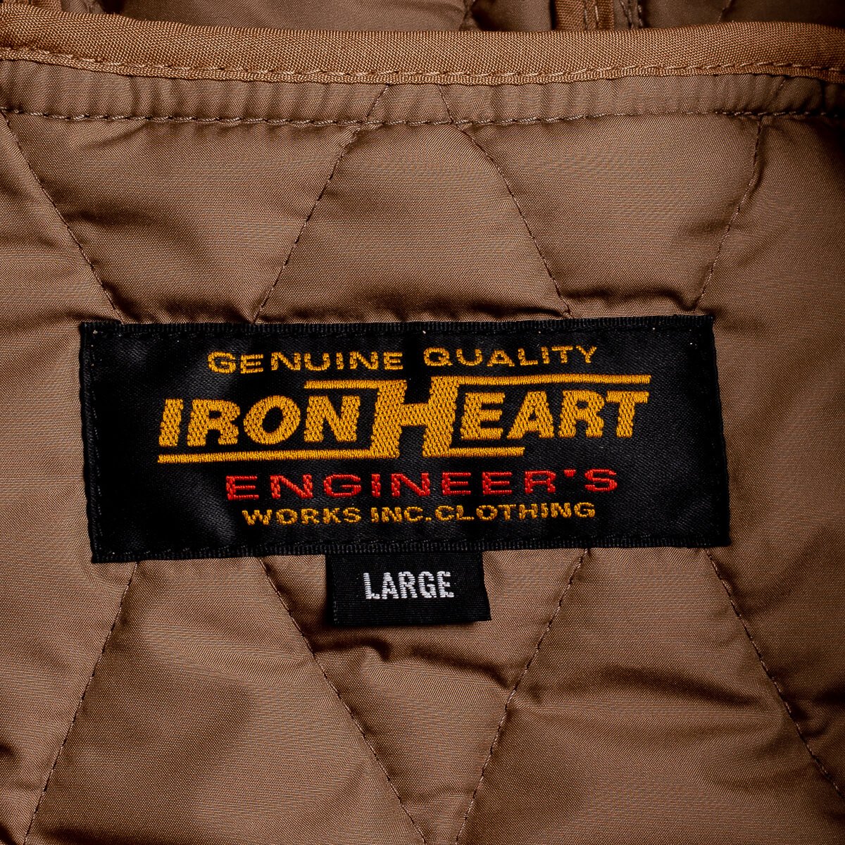 Iron Heart Lightweight Quilted Parka Jacket - Black