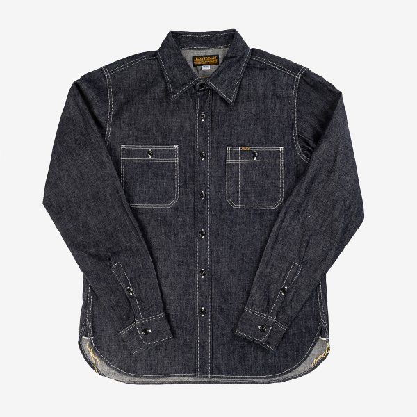 Iron Heart 10oz Selvedge Denim Work Shirt - Indigo