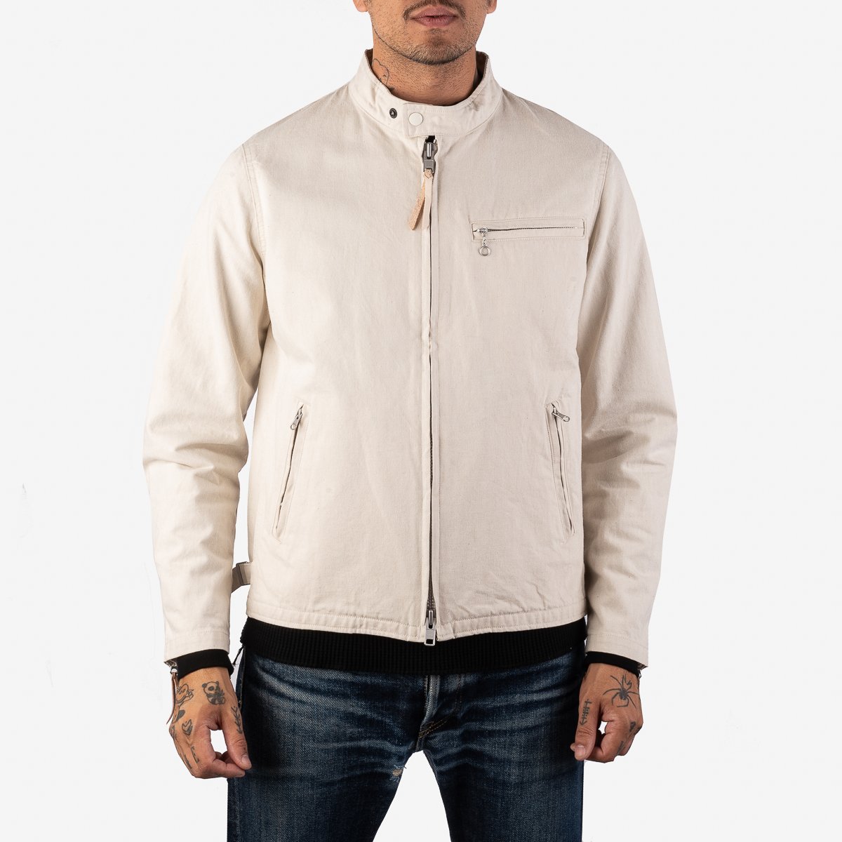 11oz Selvedge Denim Rider's Jacket - Off White