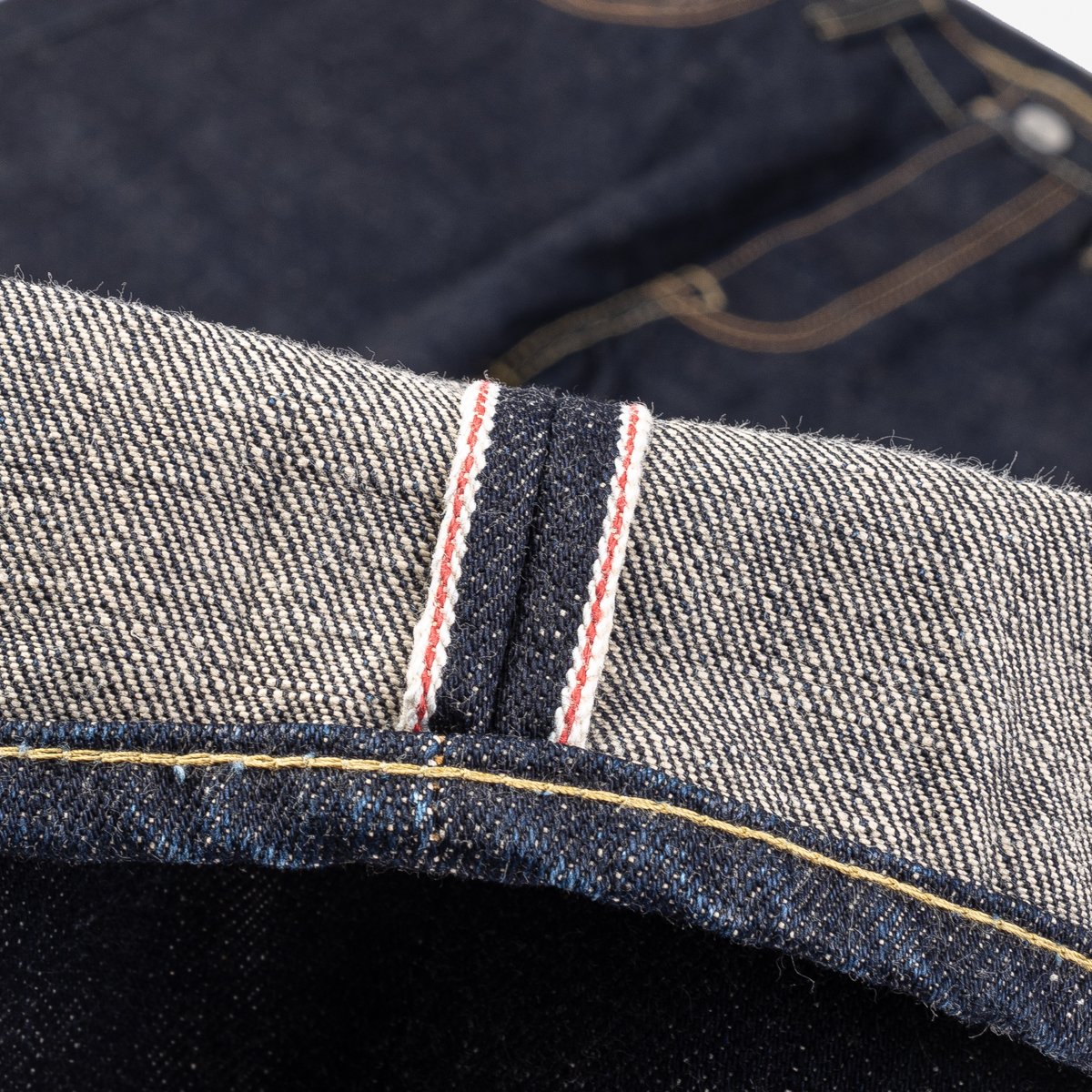 Iron Heart 18oz Vintage Selvedge Denim Slim Tapered Cut Jeans - Indigo