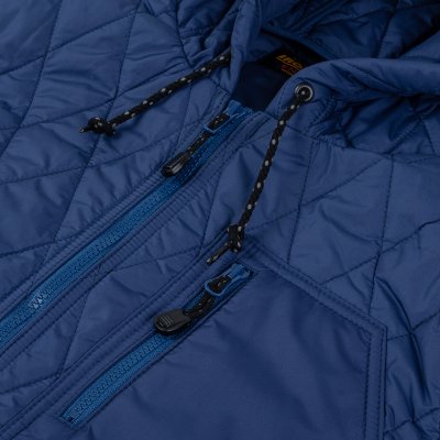 Iron Heart Lightweight Quilted Parka Jacket - Blue