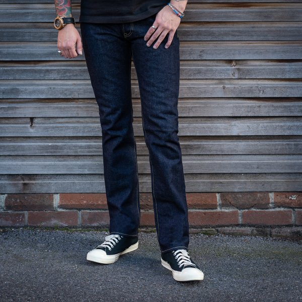 Iron Heart 14oz Selvedge Denim Slim Tapered Jeans - Indigo