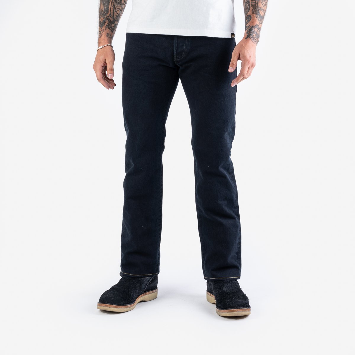 14oz Broken Twill Selvedge Denim Slim Straight Cut Jeans