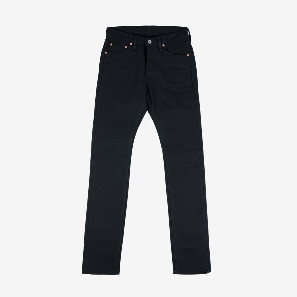 21oz Selvedge Denim Super Slim Cut Jeans - Superblack Non-Fade