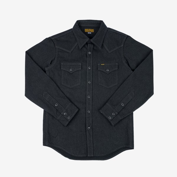 10oz Mock Twill Western Shirt - Black