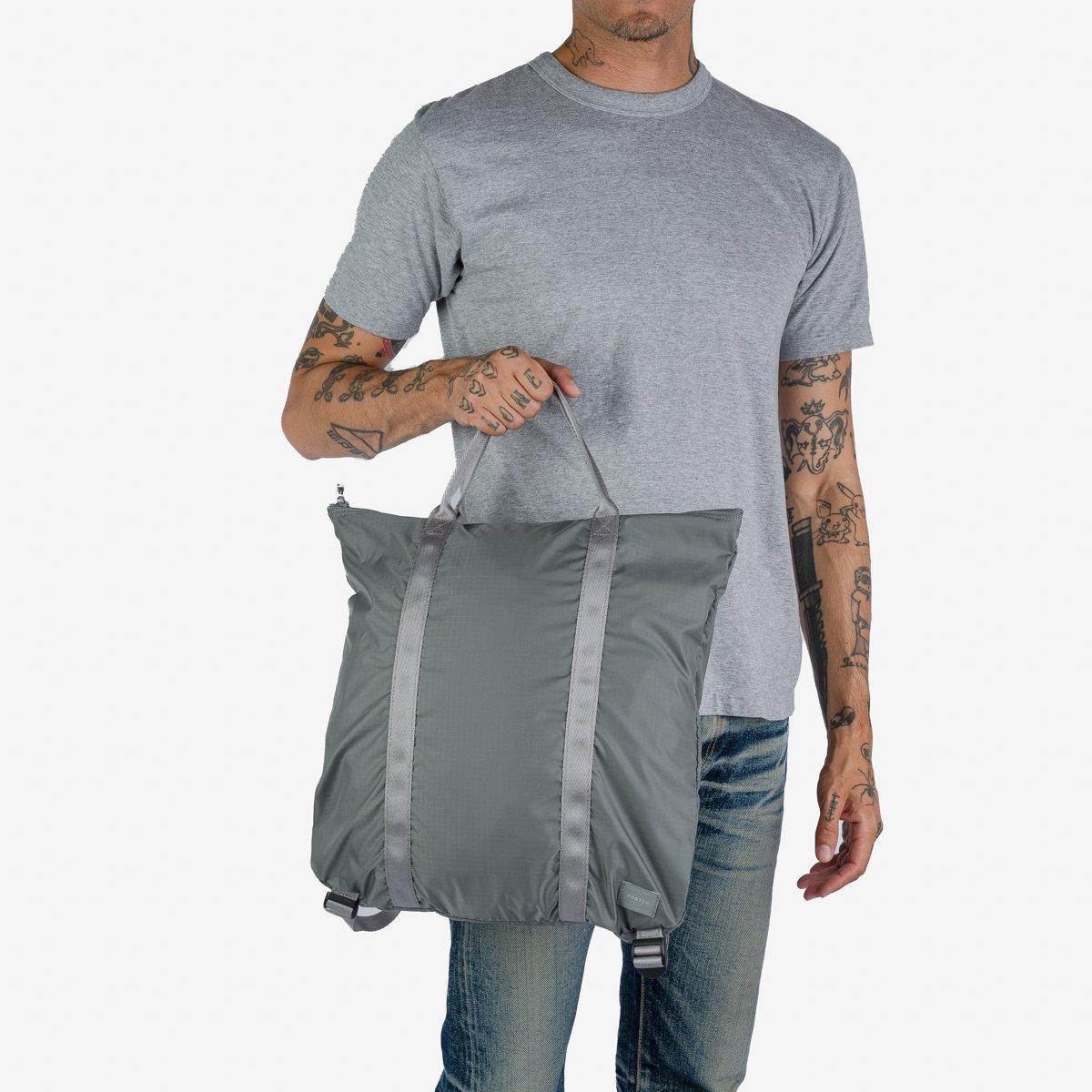 Porter - Yoshida & Co. - Flex 2Way Tote Bag - Gray