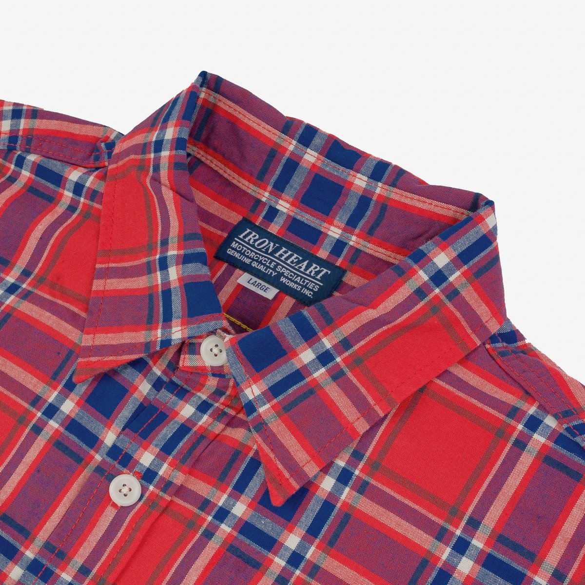 5oz Selvedge Madras Check Work Shirt - Red