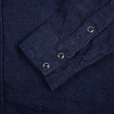 Iron Heart 12oz Selvedge Denim Western Shirt With Tonal Stitching ...