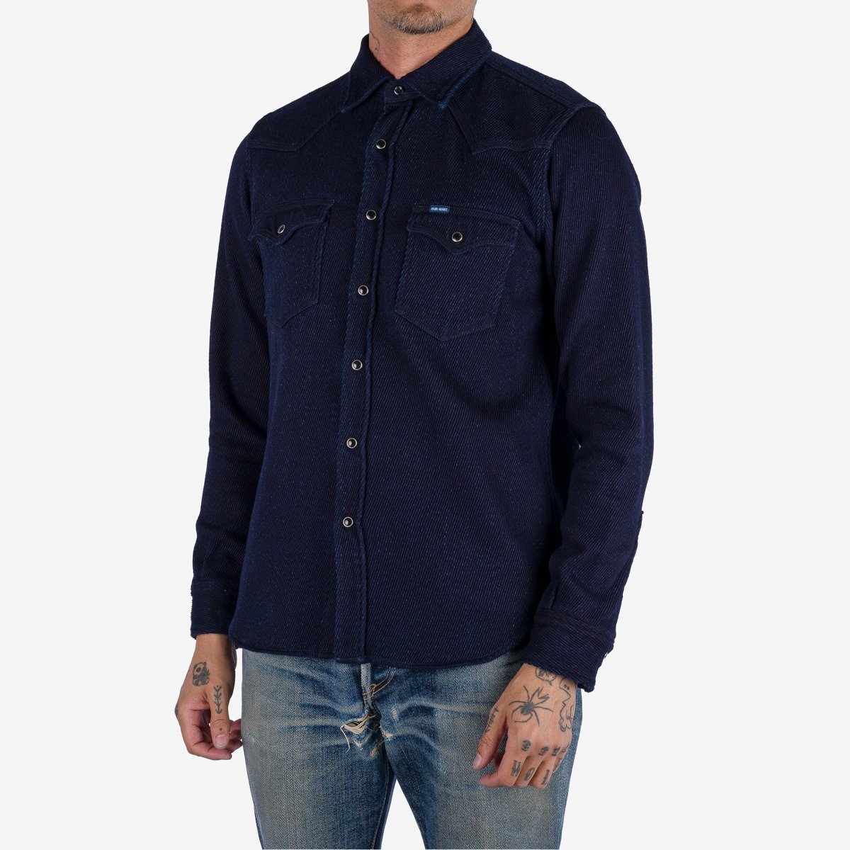 Iron Heart Indigo Kersey Western Shirt